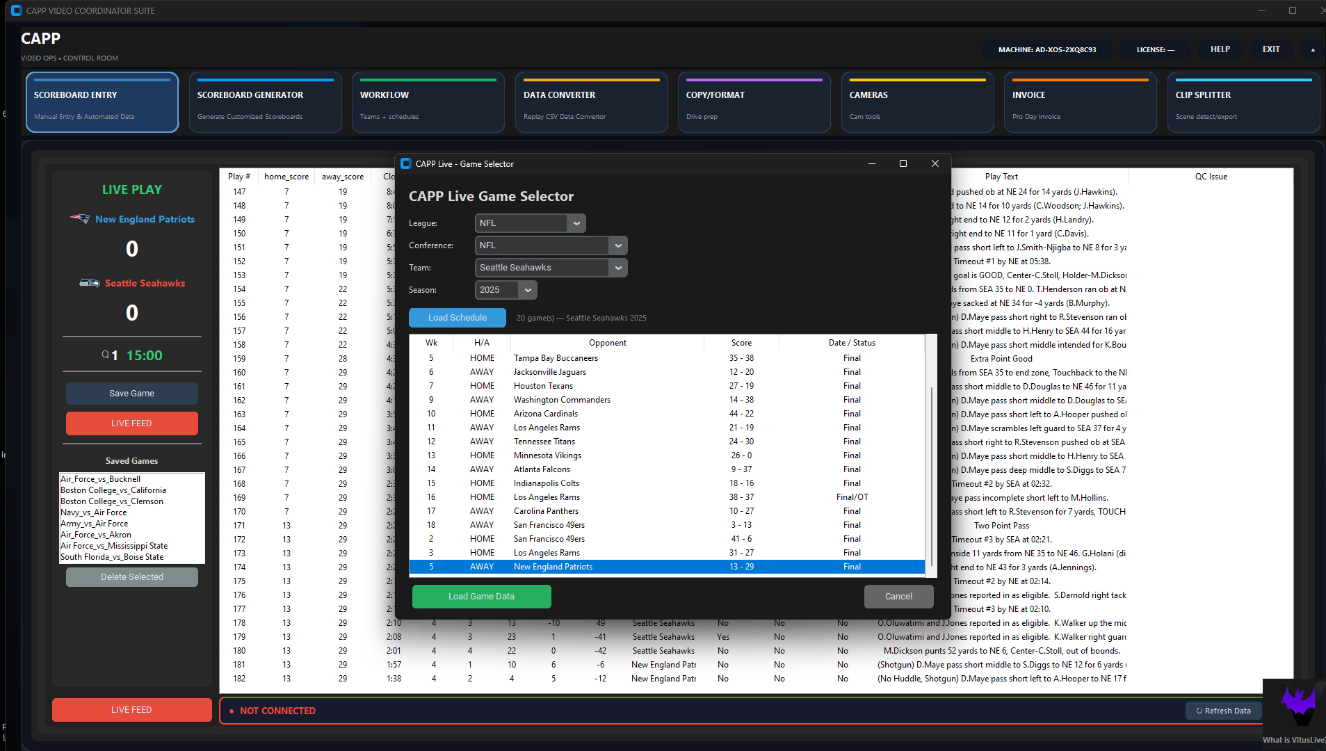 CAPP Launcher with Live Game Selector